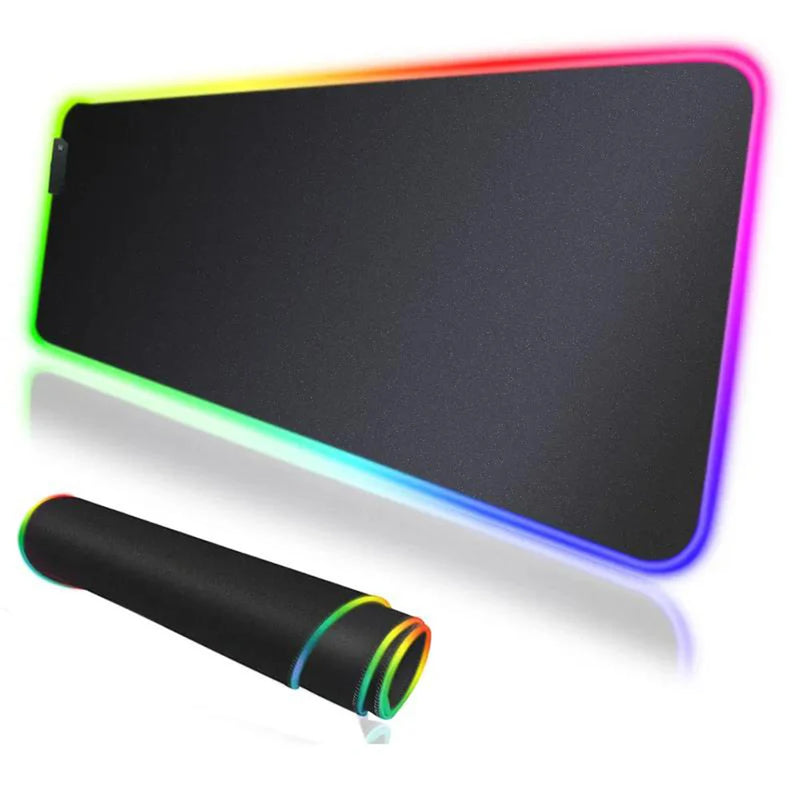 Mousepad rgb antiderrapante gaming para computador , grande/médio/pequeno