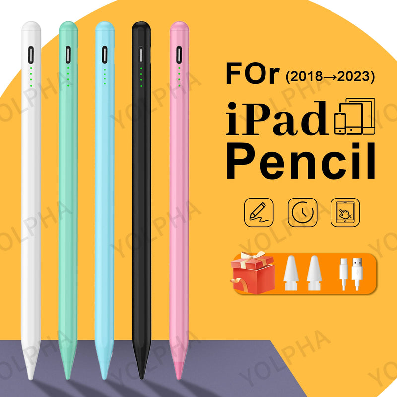 Caneta Stylus para iPad 9ª e 10ª Geração - Lápis Ativo Compatível com Caneta Stylus de Rejeição de Palma de 2018-2023 para Tablet